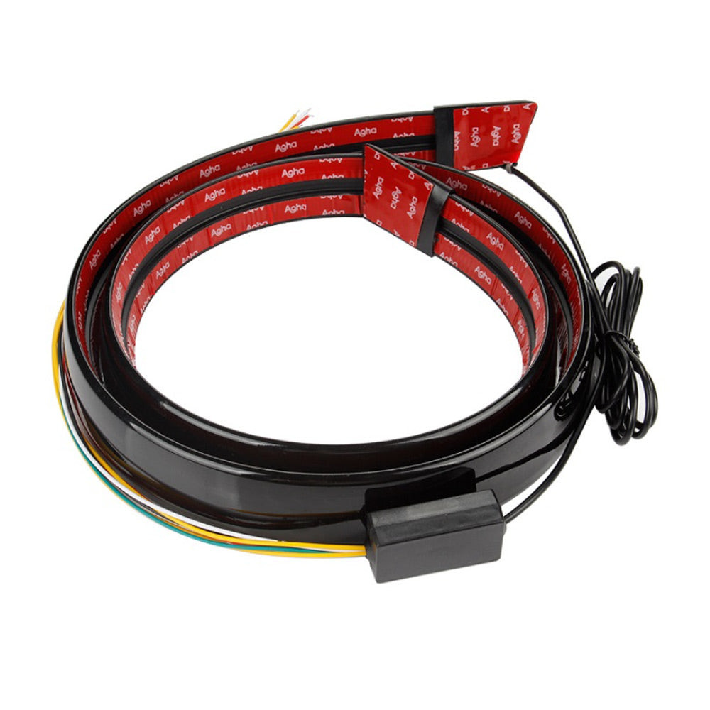 12V Universal Carbon Fiber Led Spoiler Lights Auto Driving Brake Turn ...