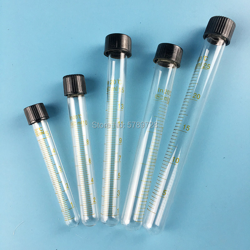 ⚡Glass round bottom centrifugal tube with spiral cover Laboratory test