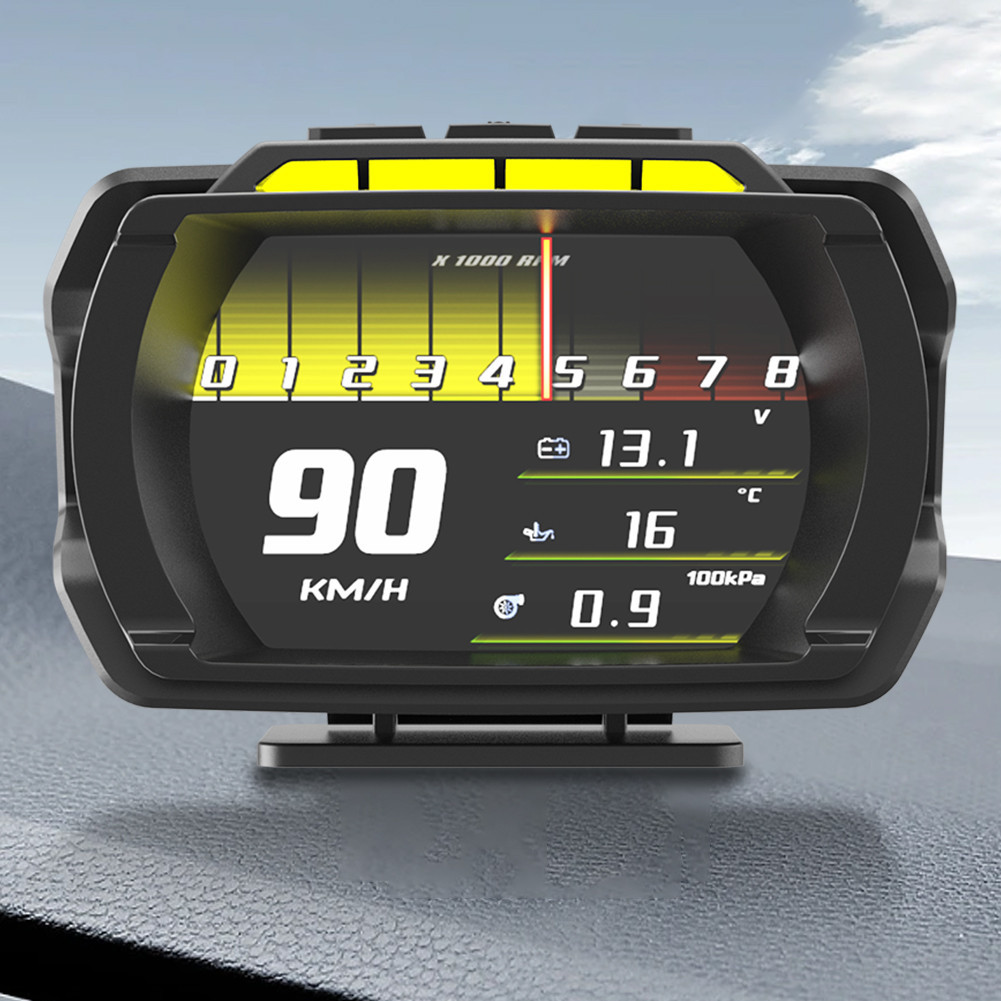 Digital HUD Fuel Consumption OBDII Smart Digital Speedometer Overspeed ...