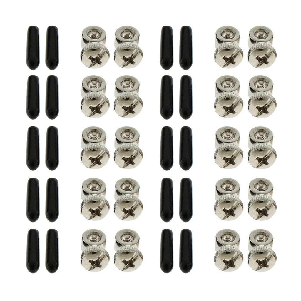5/10 Pairs Speed Jump Rope Components Adjustment Screws Ends Caps ...