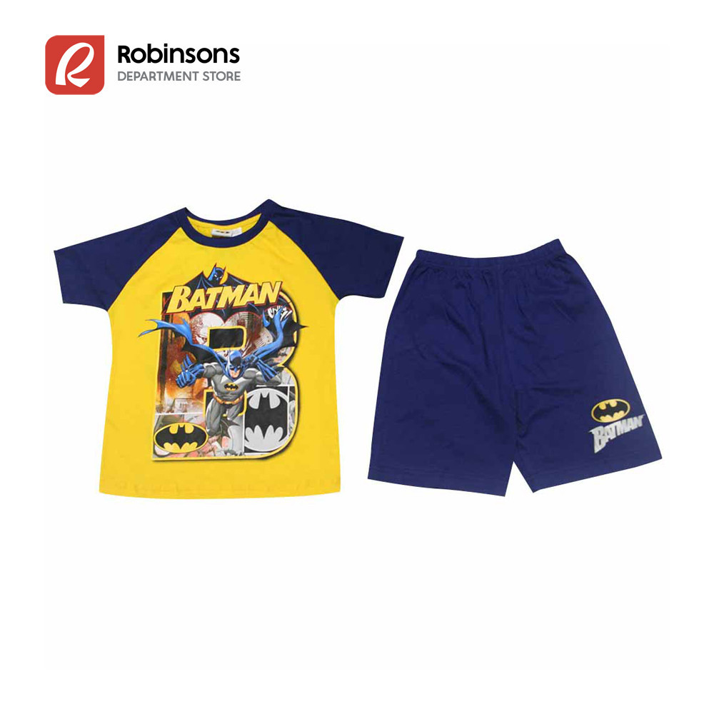 Batman Boys Kids Raglan Shirt and Shorts Terno Sets (Yellow) | Shopee ...
