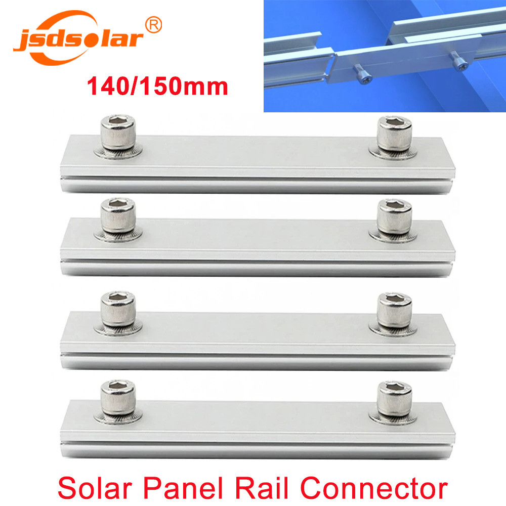 Solar Panel Mount Rail Splice Kit Photovoltaic Support Rail Connector ...