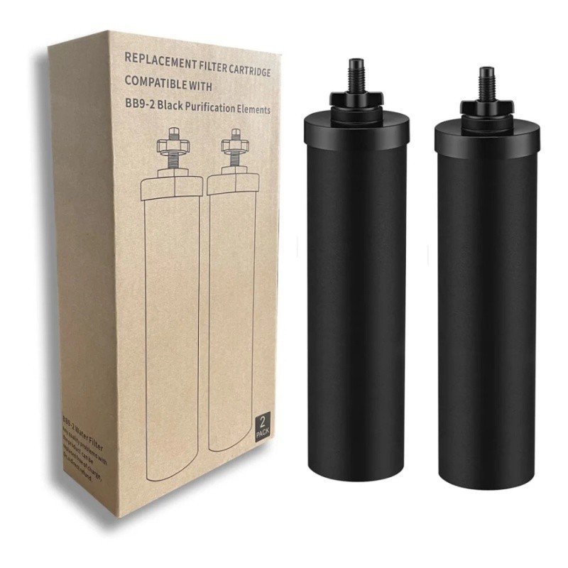 SUPER.BDACC – Pacco Da 4 Filtri Acqua A Gravità: 2 Carboni Attivi + 2 Filtri Al Fluoro – Compatibili Con Sistemi Berkey®