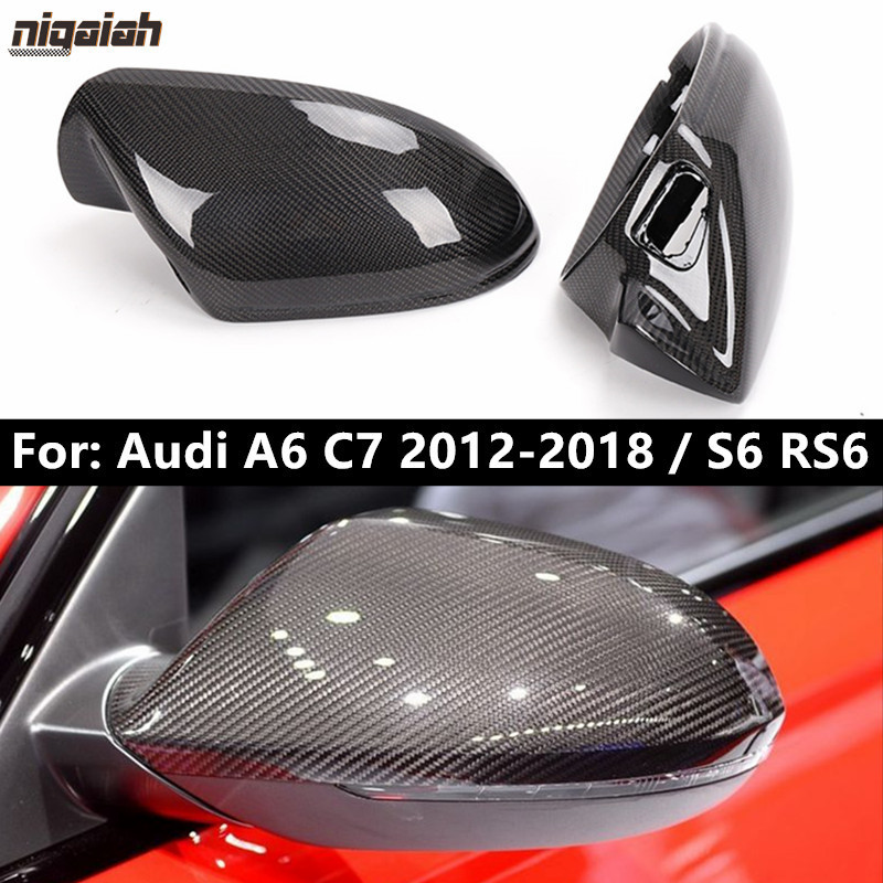 ☝A6 C7 Mirror Cover Replacement For Audi A6 S6 RS6 2012-2018 S Line ...