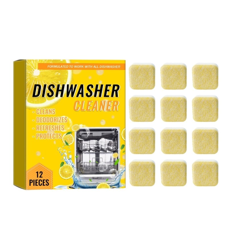Dishwasher Cleaner Disposal Deodorize Tablets Powerful Foaming Tablets