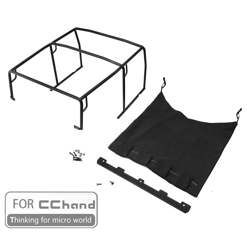 Metal Roll Cage Rolling Rack (Tube Roll Bar) & Fabric Roof Tent for ...
