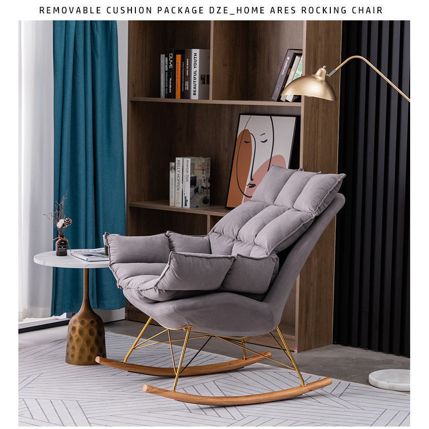 ☀Breastfeeding Rocking Chair Armchairs Individual Sofa Recliners Modern