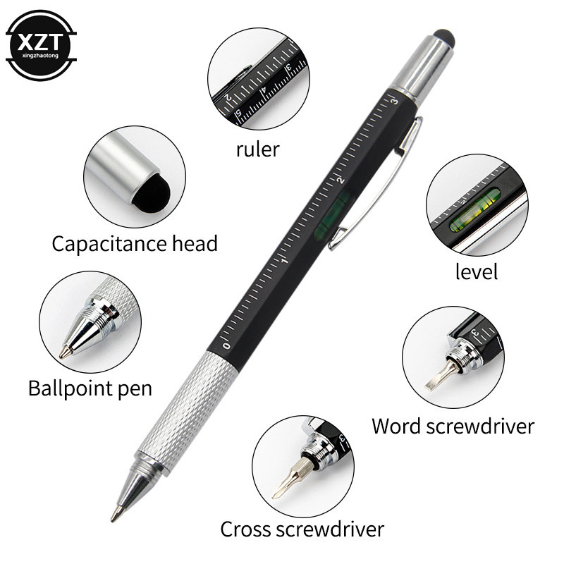 7 in 1 Multifunction Ballpoint Pen With Modern Handheld Tool Designed ...