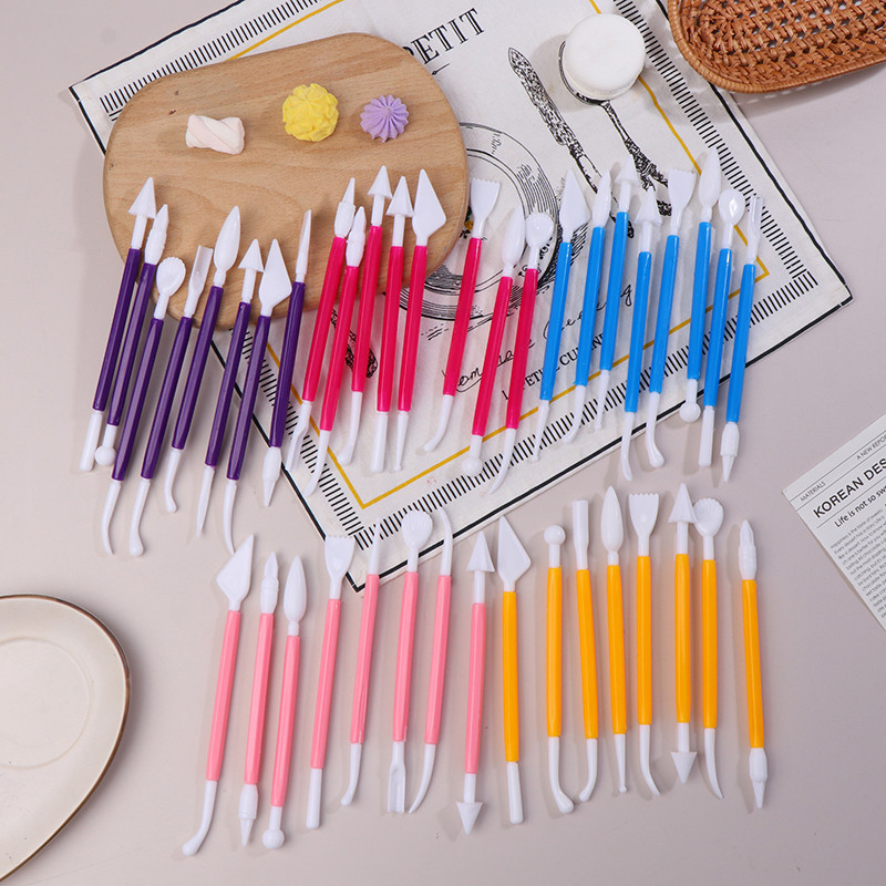 ☏8pcs/Set Clay Modeling Tools Plastic Wax Carving Pottery Tools Carving ...