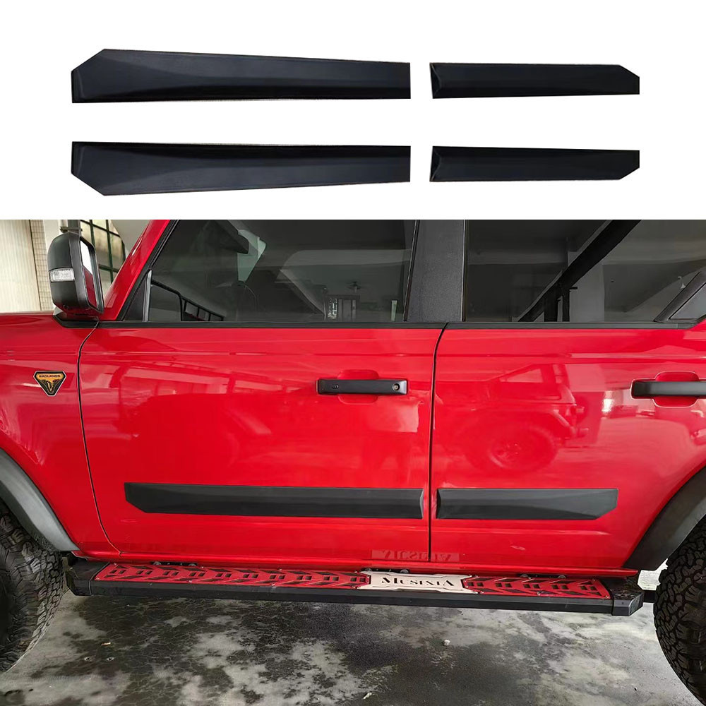 ABS INJECTION MAE BALCK SIDE MOLDING BODY KITS TRIM FOR FORD BRONCO ...