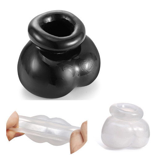 Male Soft Comfortable Silicone Bull Bag Ball Stretcher Snug Scrotum