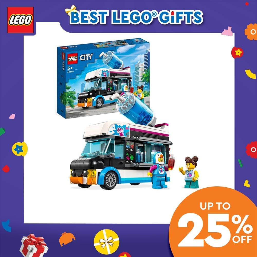 LEGO® City 60384 Penguin Slushy Van, Age 5+, Building Blocks, 2023 ...