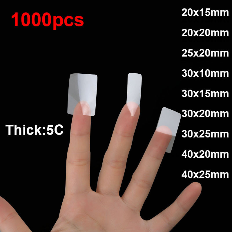 Rectangle Shaped Clear PVC Stickers Transparent Waterproof Seal Sticker ...