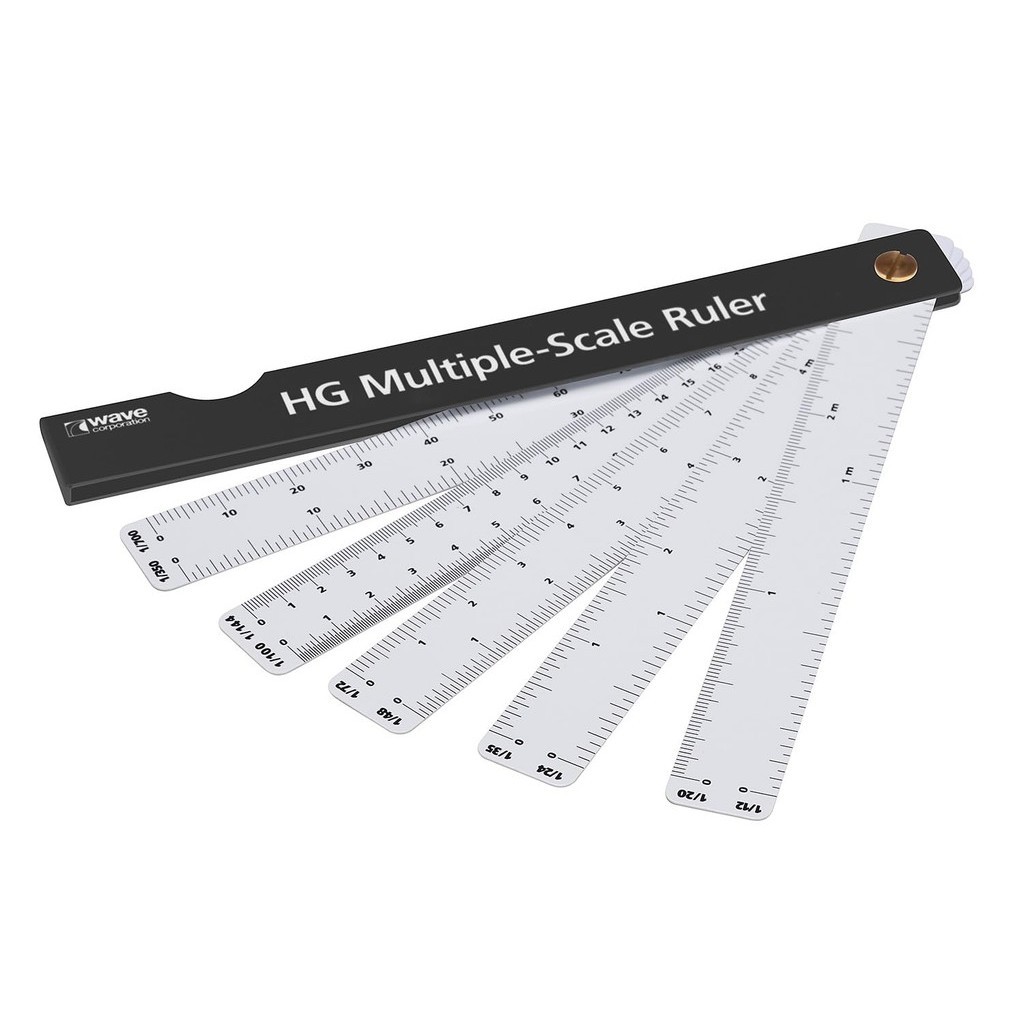 Wave Hobby Tool Series HG Multiscale Ruler Plastic Model Tool HT-074 ...