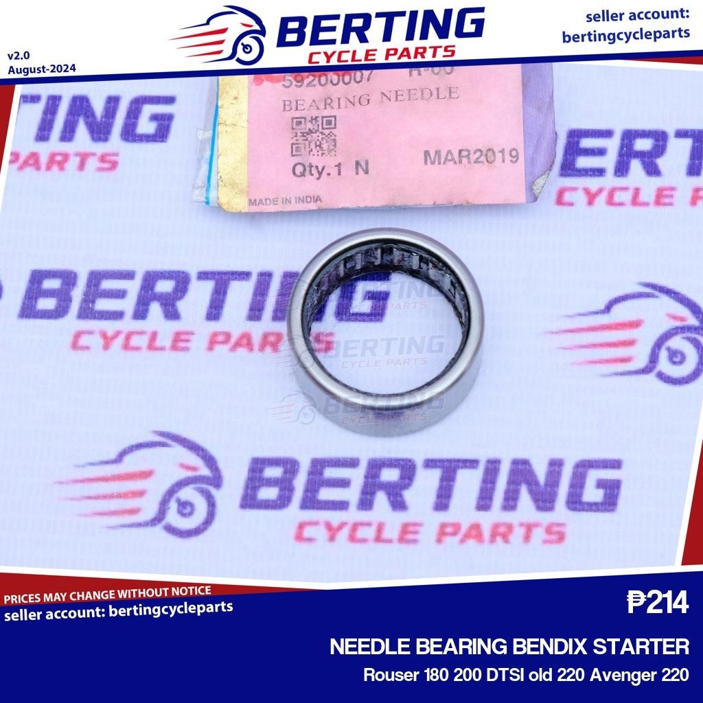 NEEDLE BEARING BENDIX STARTER Rouser 180 200 DTSI old 220 Avenger 220 ...