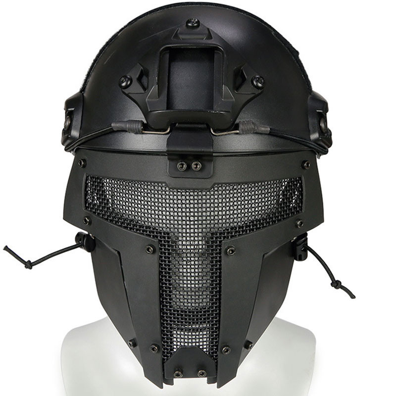 Tactical Wire Steel Full Face Mask Mesh Helmet Fencing Hunting Outdoor