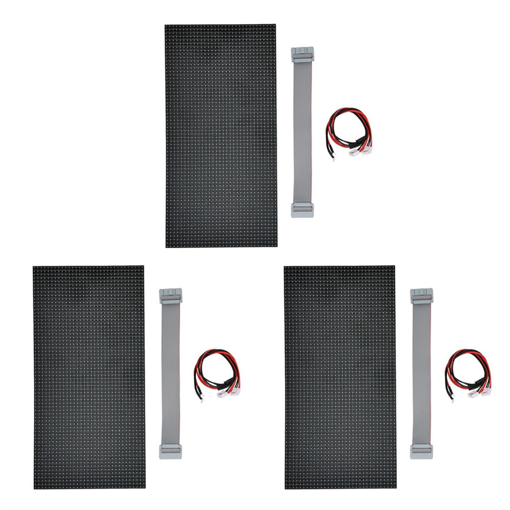 ♞3Pcs P5 Indoor LED Screen Panel 64X32 Pixels LED Display Module ...
