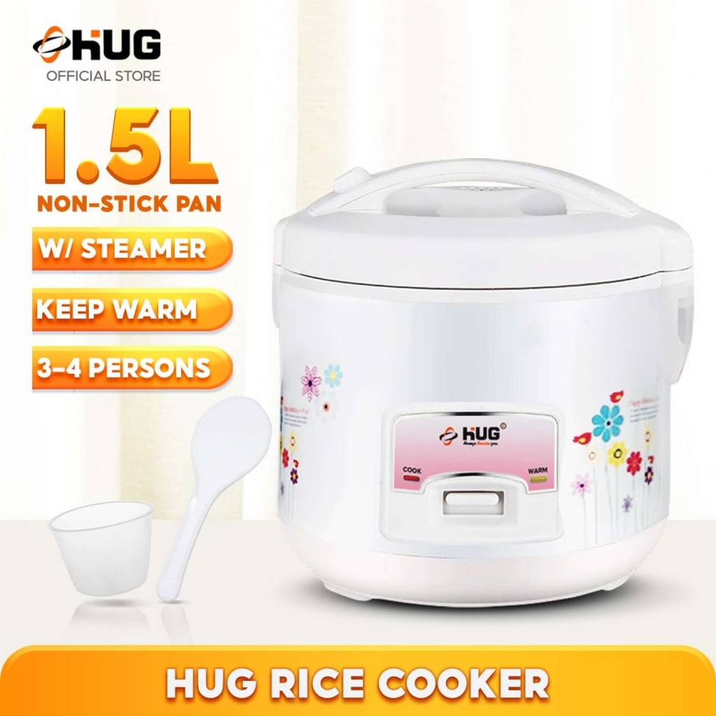 HUG 1.5 to 3 Liters Jar Type Rice Cooker with Steamer (JT-151Z ...