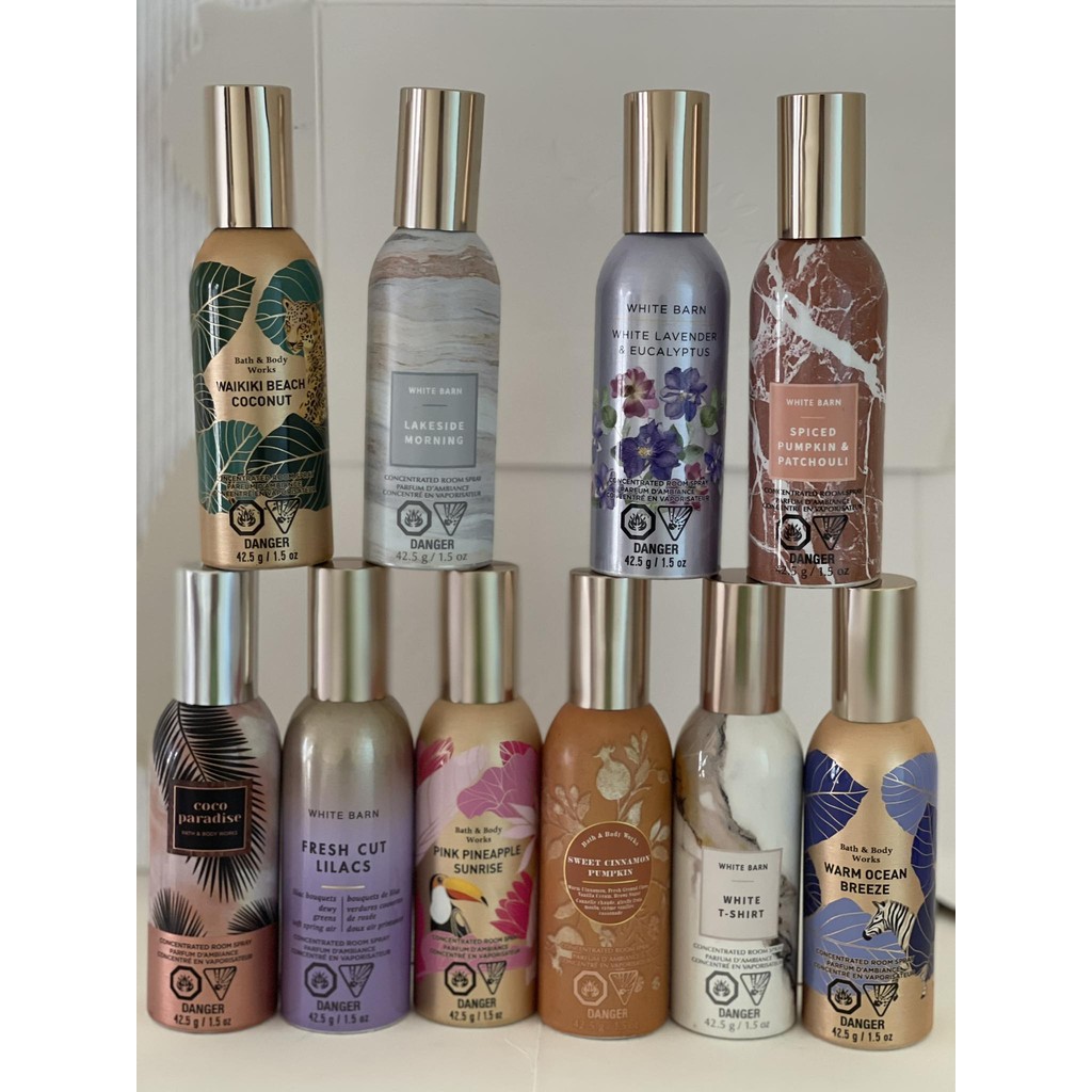Bath & Body Works Black Home Fragrances Bath & Body Works Room Spray - 42.5g Popular Fragrances, Instantly Freshen Any Room Room Freshener Spray