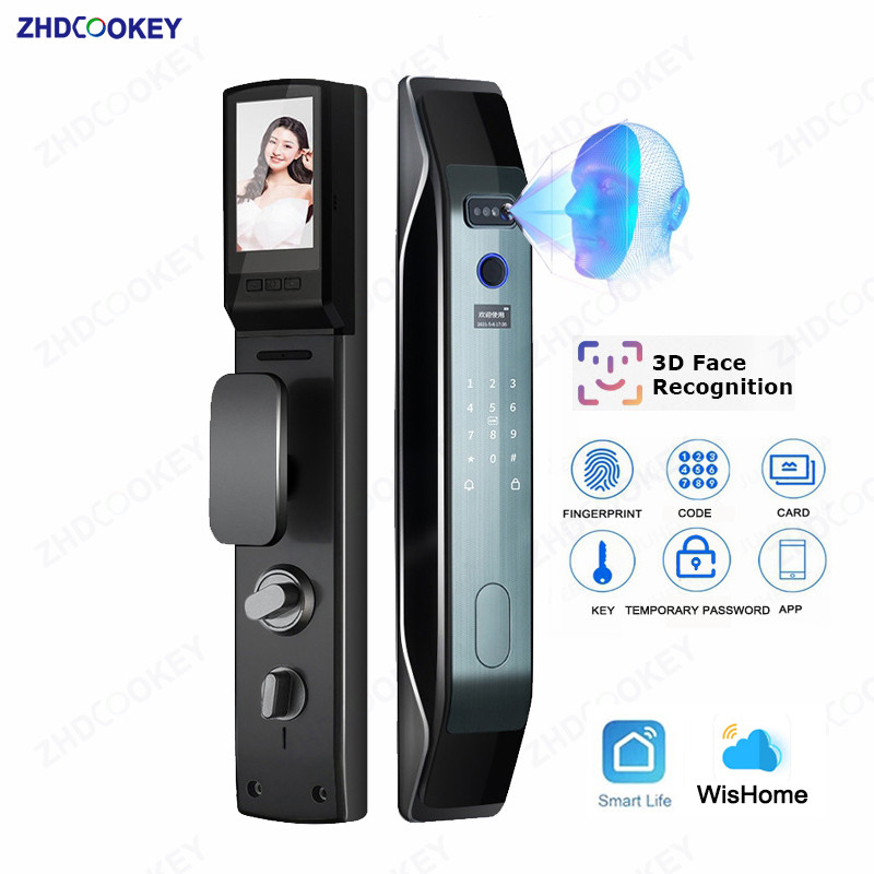 Night Vision 3D Face Recognition Automatical Smart Door Lock with