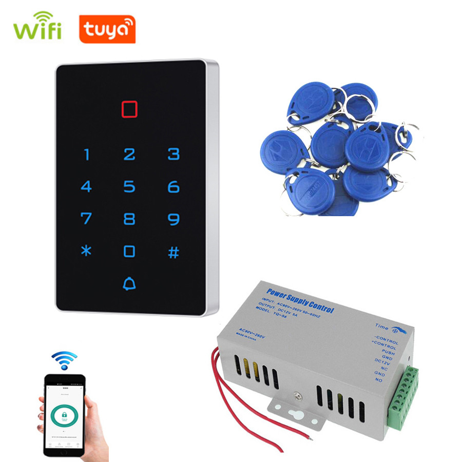 Waterproof WIFI Tuya Standalone Keypad 125KHZ Door Entry Access ...