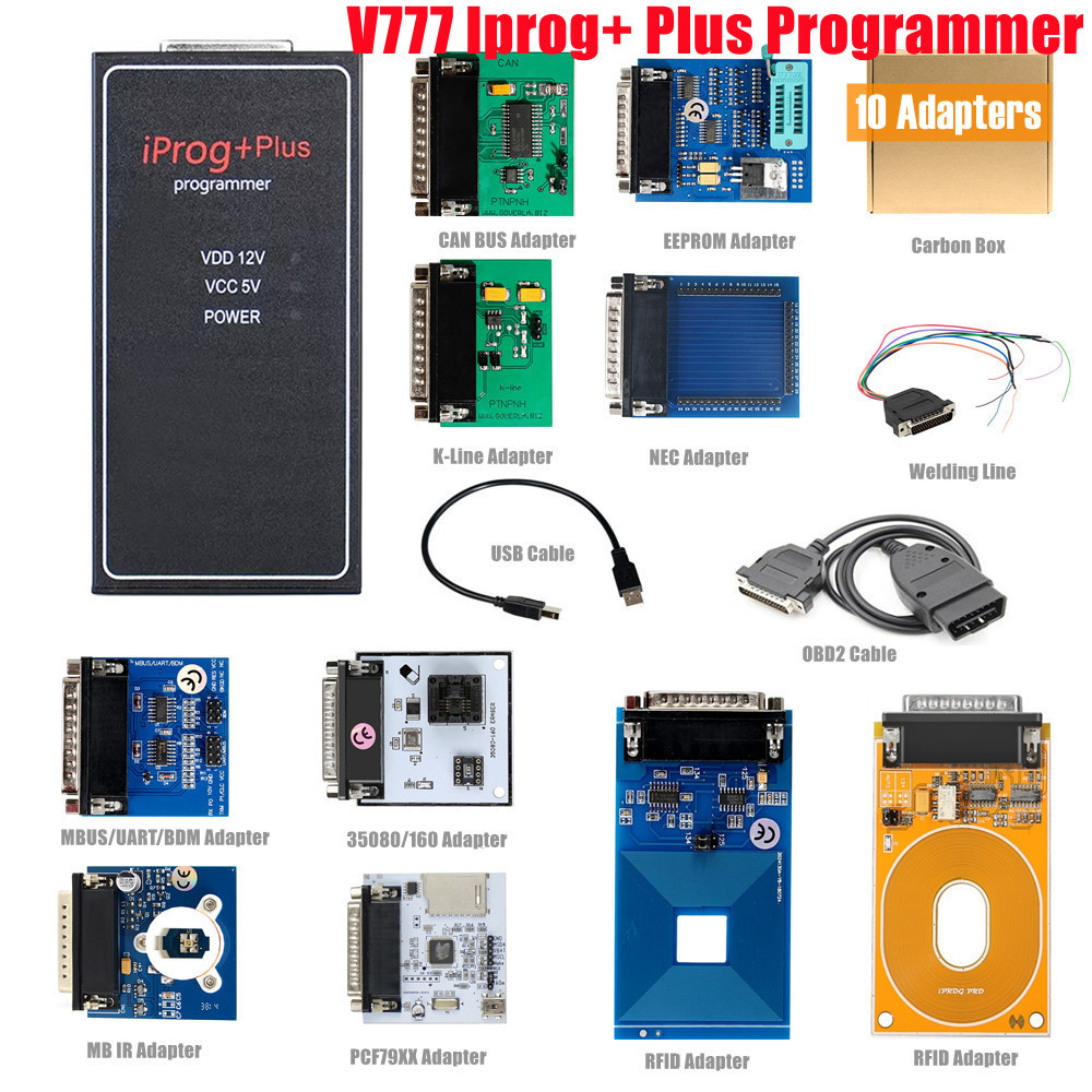 Iprog Plus Pro V777 Key Programmer Support IMMO MCU SRS Dashboard with ...