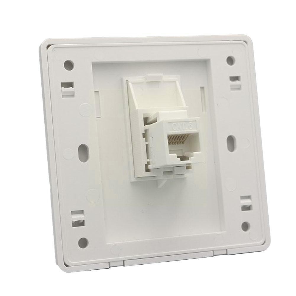 Network Cable Socket Wall Plate One Port Single Socket Panel