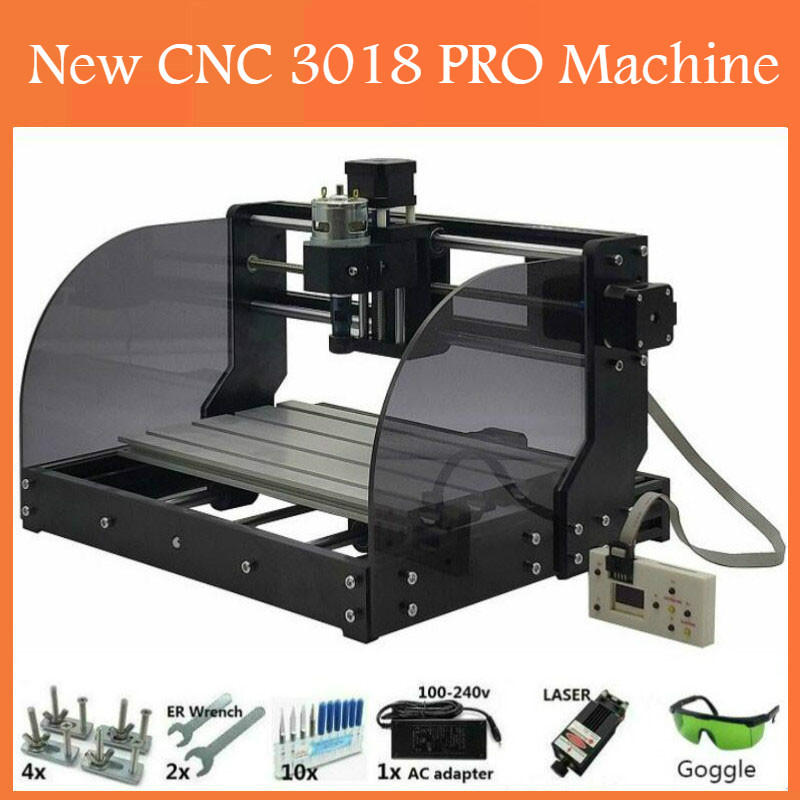 CNC 3018 PRO Laser Engraver Wood CNC Router Machine GRBL ER11 Hobby DIY ...