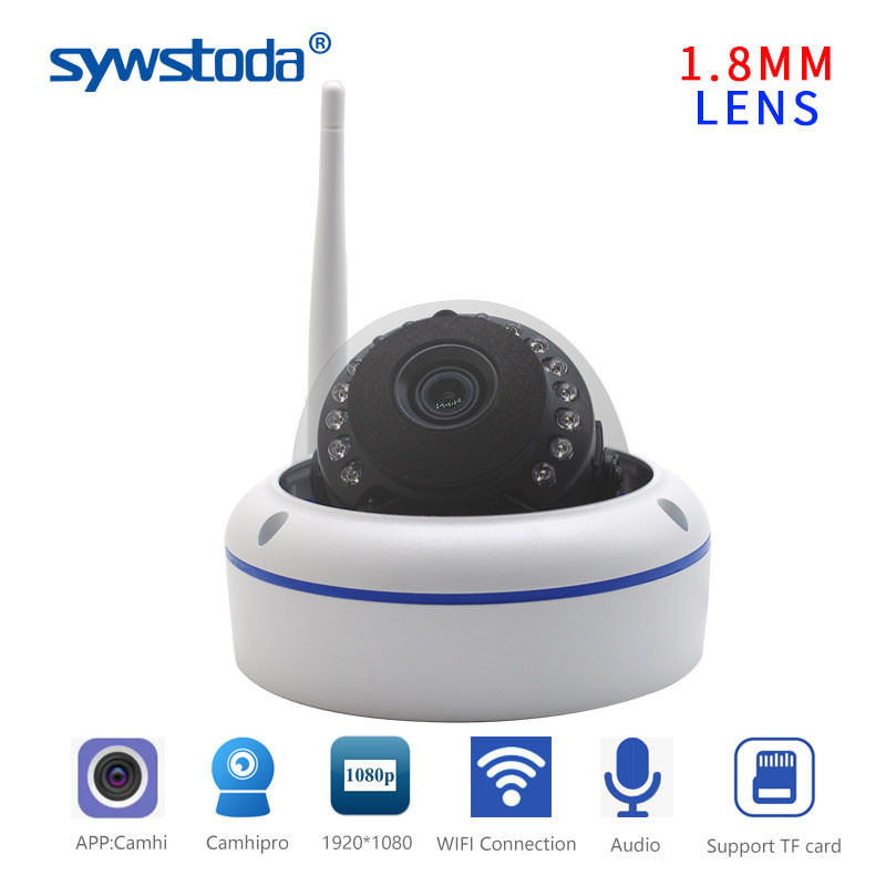 ☪IP Camera Wifi Dome 1080P 2MP Wireless Security Onvif Motion Detect SD