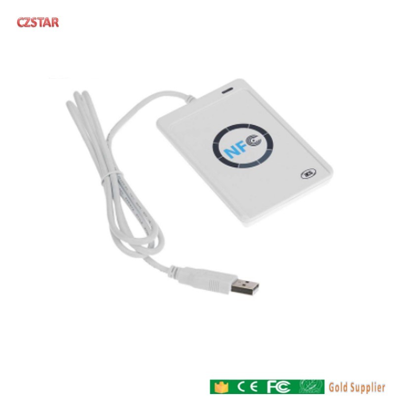 NFC ACR122U RFID Smart Card Reader Writer Copier Duplicator Writable ...