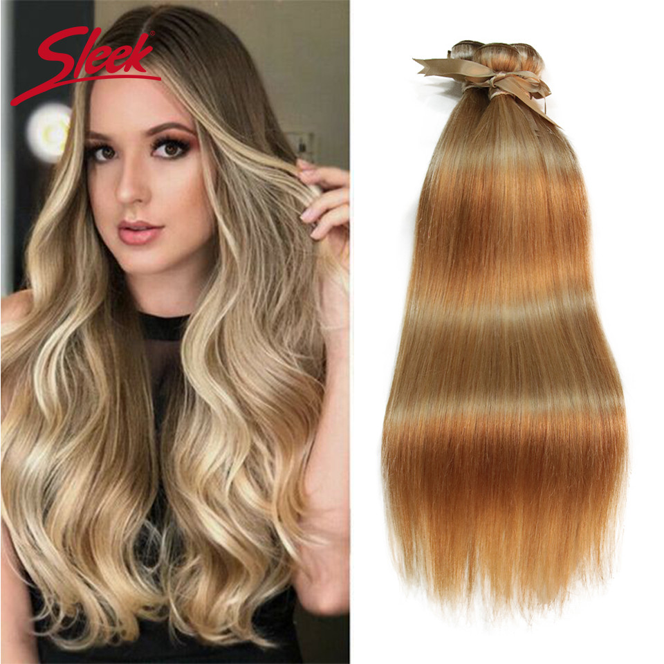 Sleek Remy P27/23 P6/22 P8/22 Bundles Peruvian Hair Weave 10-24 Inches ...