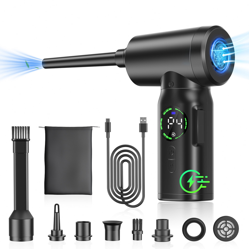 Dust Blower Electric Compressed Air Spray Pc Cleaning Set Compressed Air Can Pc Vacuum Cleaner Dus - View #2