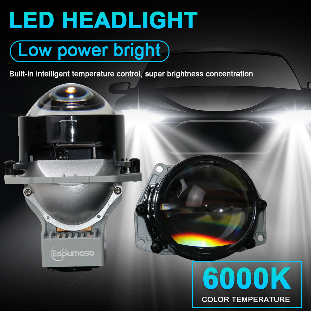 ♥3 Inch 24V Bi LED Lenses Headlight 240W 6000K LED Lamp For Truck Bus ...