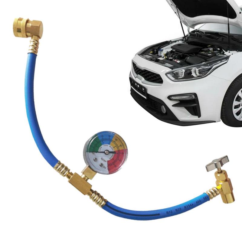 Car Refrigerant Charging Pipe Air Conditioner Gas Cooler With Measuring