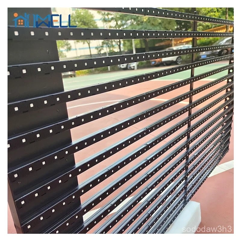 Transparent LED Film Screen PCD Board Screen Display Panel Glass Wall ...