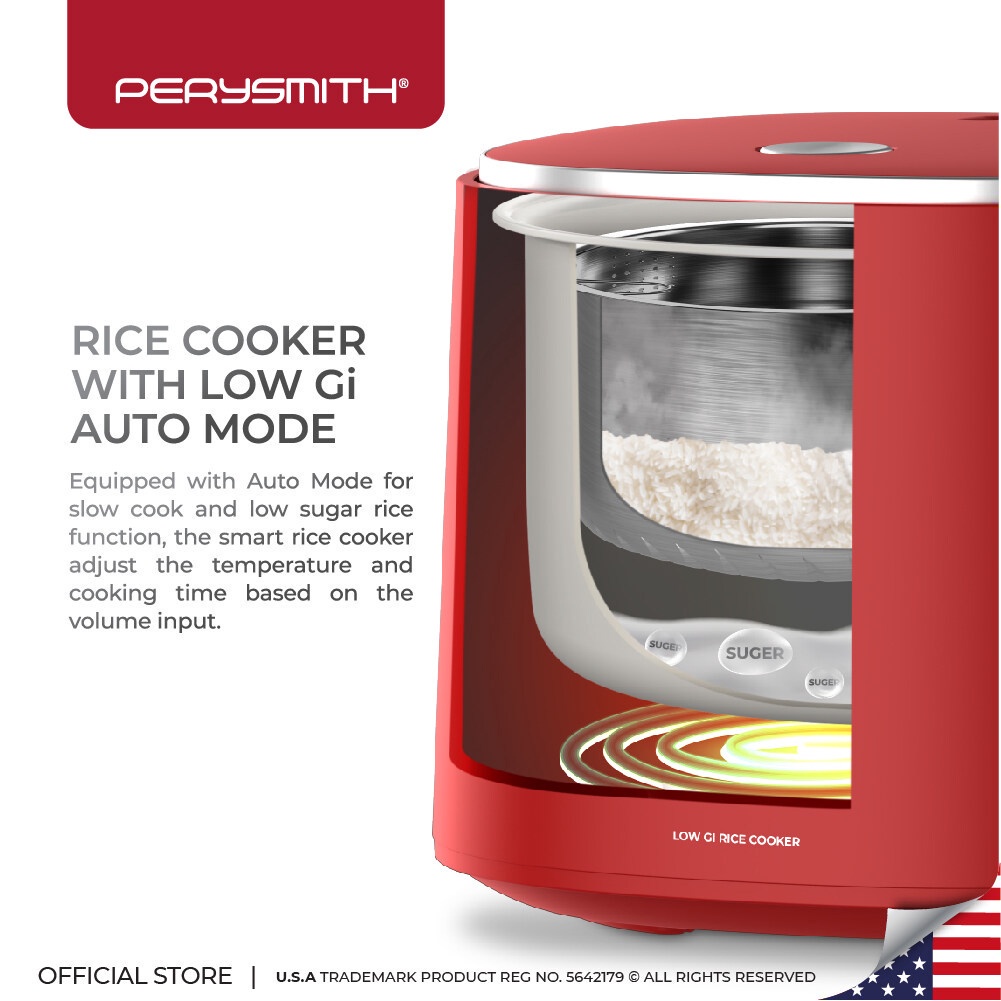 PerySmith PS900 Rice Cooker Low Gi 3 Liter Shopee Philippines