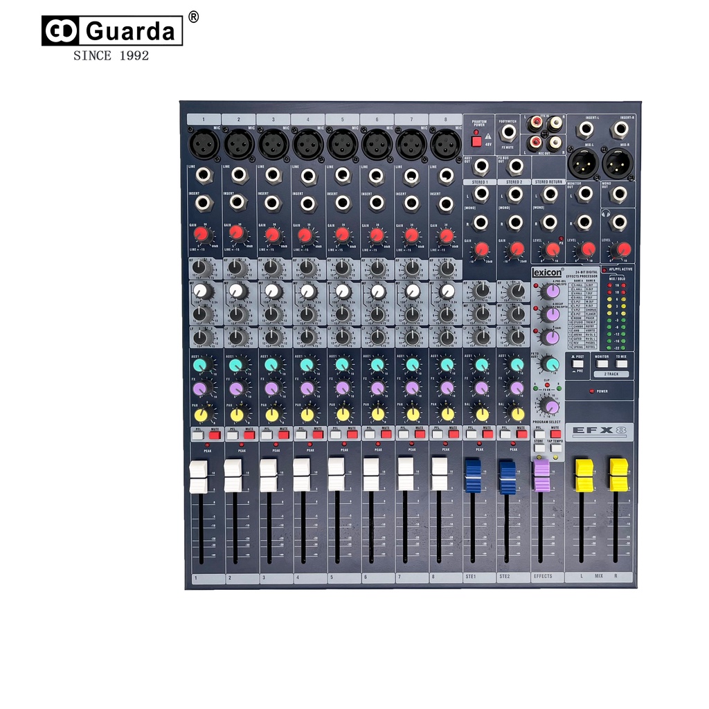 Guarda EFX8 Professional Public Address System Max Power Recording ...