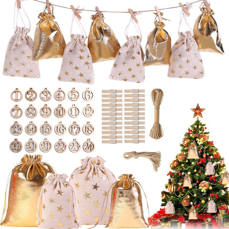 i3G Christmas Advent Calendar 24 Days Hanging Advent Calendars Garland