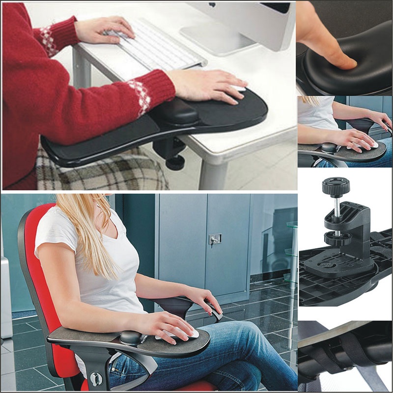Vinlo Armrest Table,Home Office Desk and Chair Extender,Memory Foam Wrist Hand