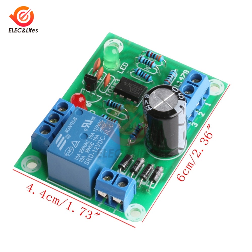 12V Liquid Level Controller Sensor Module Diy Kit water level detection ...