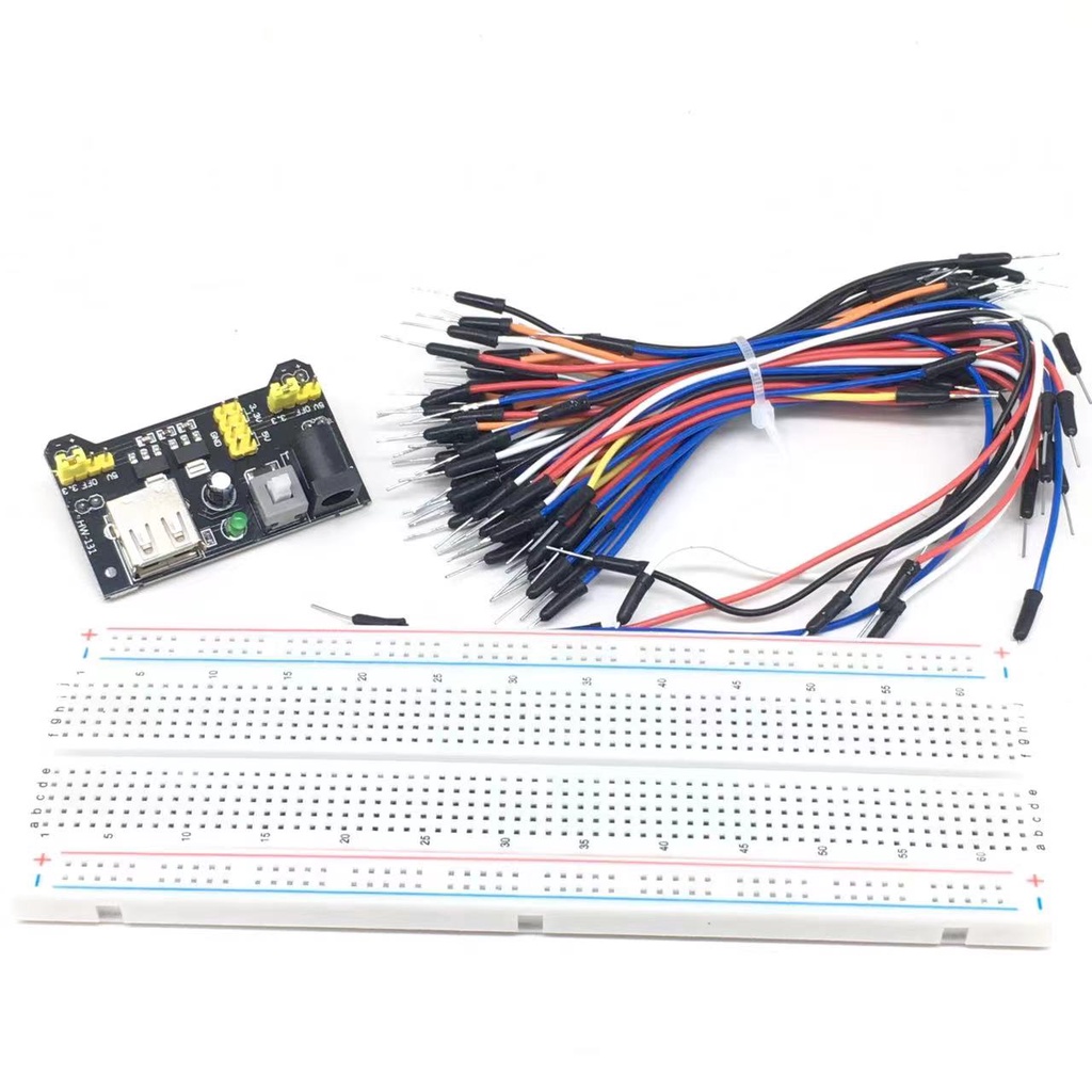 MB-102 MB102 Breadboard 400 830 Point Solderless PCB Bread Board Test ...