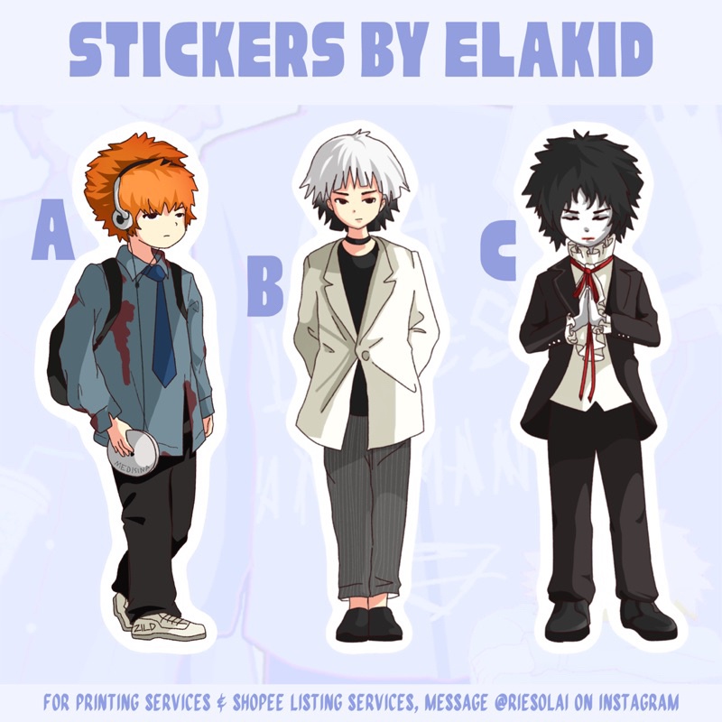 ♀ Zild Chibi Stickers by Elakid | Shopee Philippines