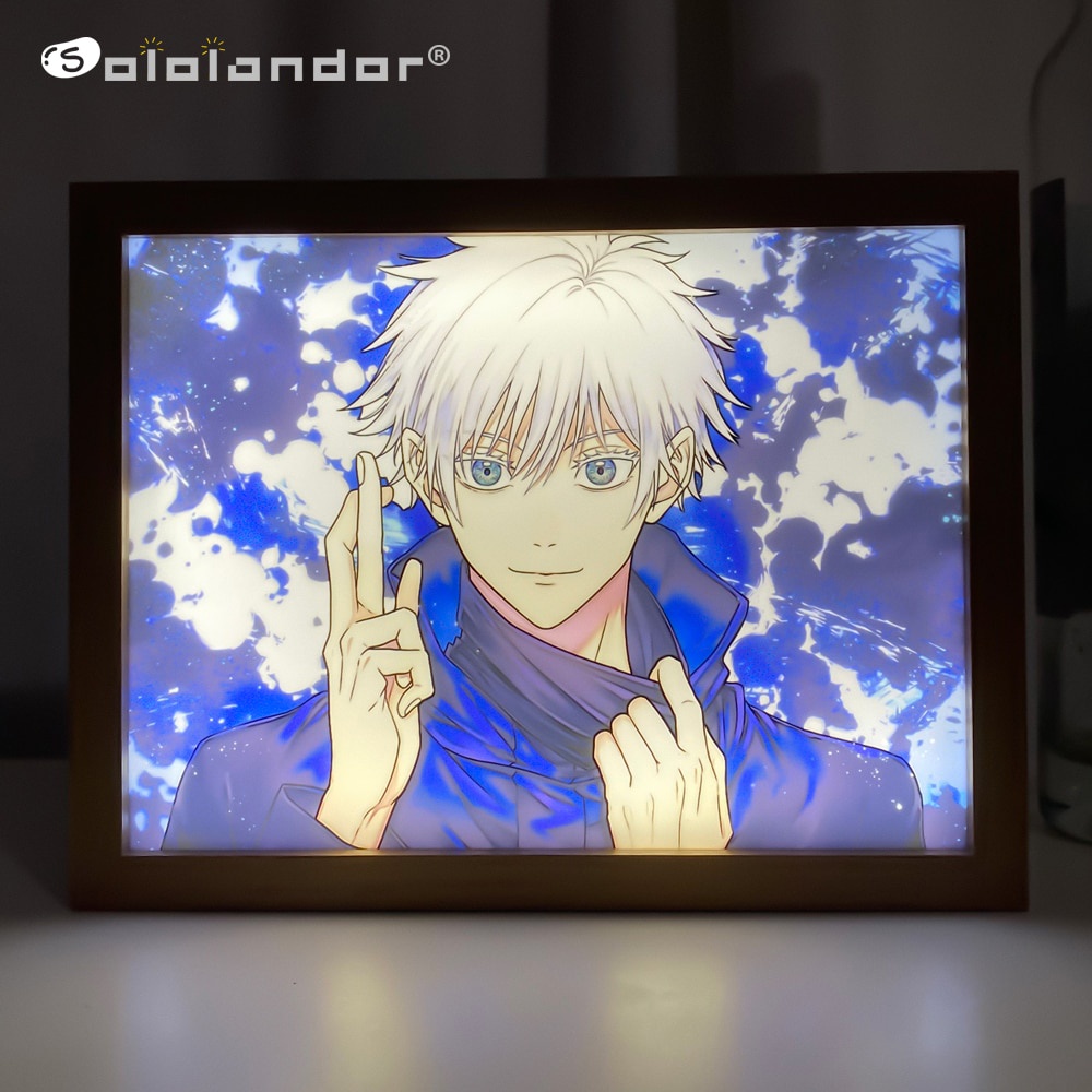 Jujutsu Kaisen Satoru Gojo Art Painting Design 3D Night Lights LED 3 ...