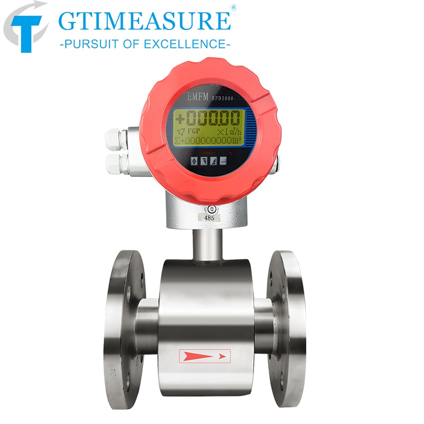 Electromagnetic Flow Meter Magnetic Flow Sensor Sea Water Sewage Slurry ...