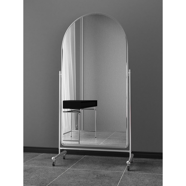 Clothing store movable fulllength mirror, home floorstanding dancing