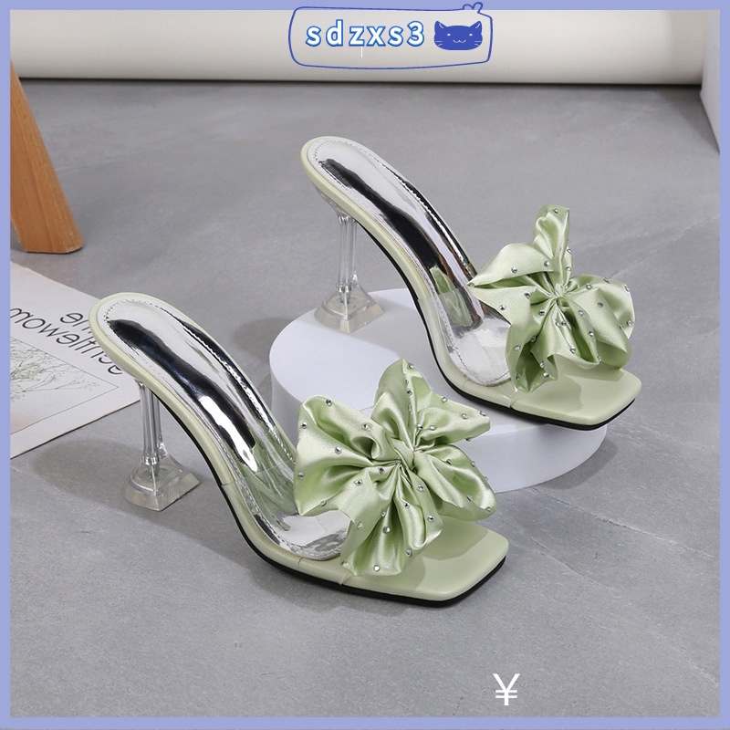 Fashion Women Sandals Korean Style Fairy Sweet Bow Half Slippers ...