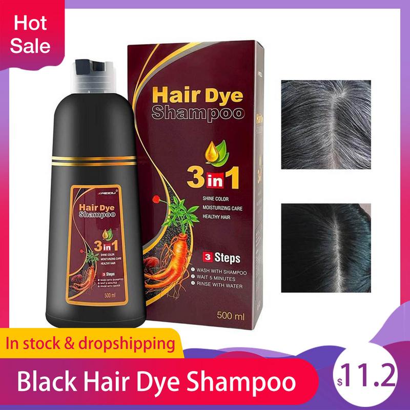 buhok tinainHair dyeBlack Hair Dye Shampoo 3 In 1 Hair Coloring Shampoo ...