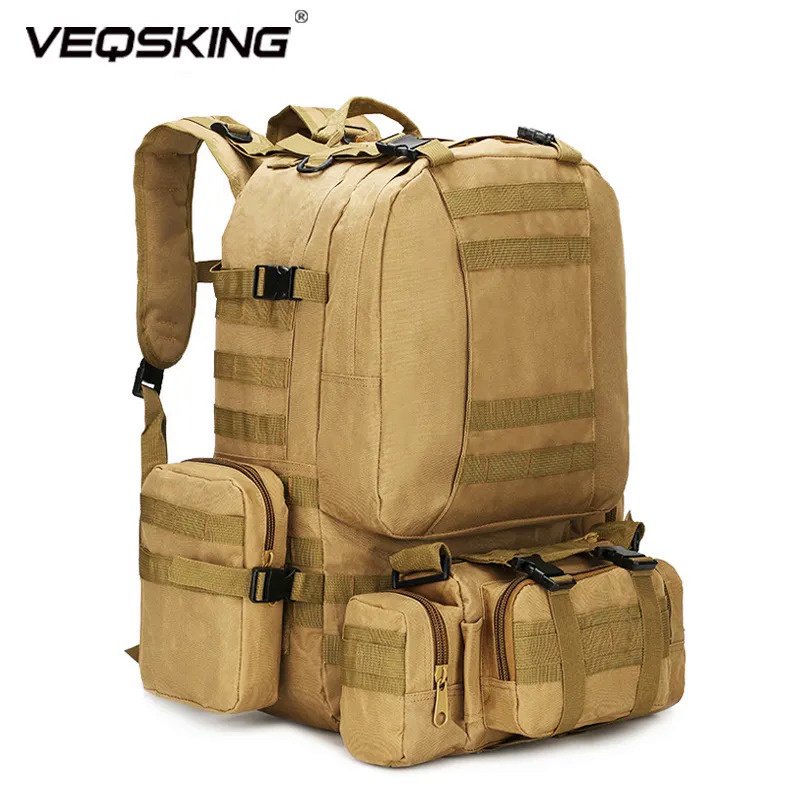 50L Tactical Backpack,Men's Military Backpack,4 in 1Molle Sport ...