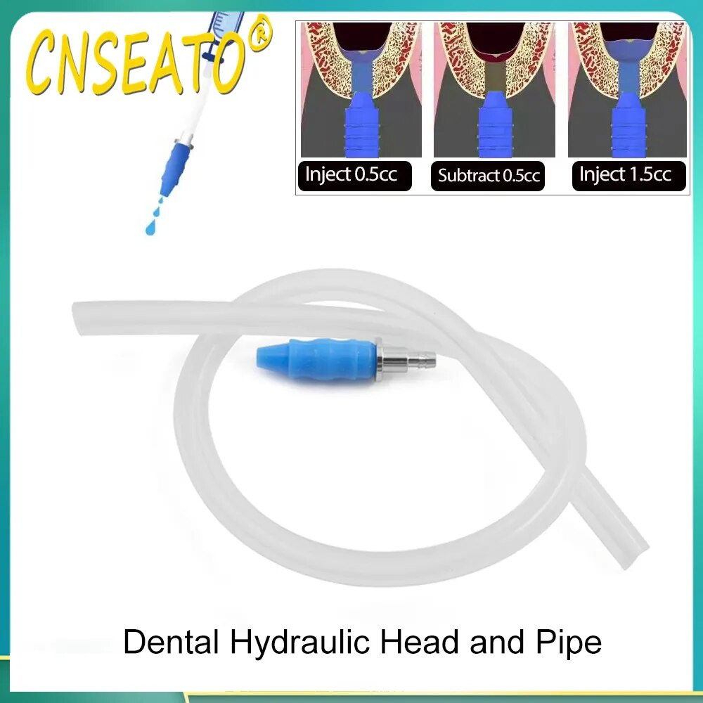 Dental Implant Hydraulic Head And Silicone Rubber Pipe Suit Maxillary Sinus Water Lifting