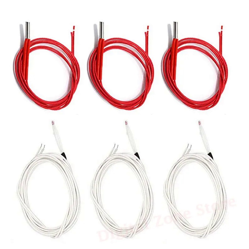 D-FLIFE 5 Sets 24V 40W Ceramic Cartridge Heaters With 100K NTC Thermistor - For 3D Printer Heatbed Hotend
